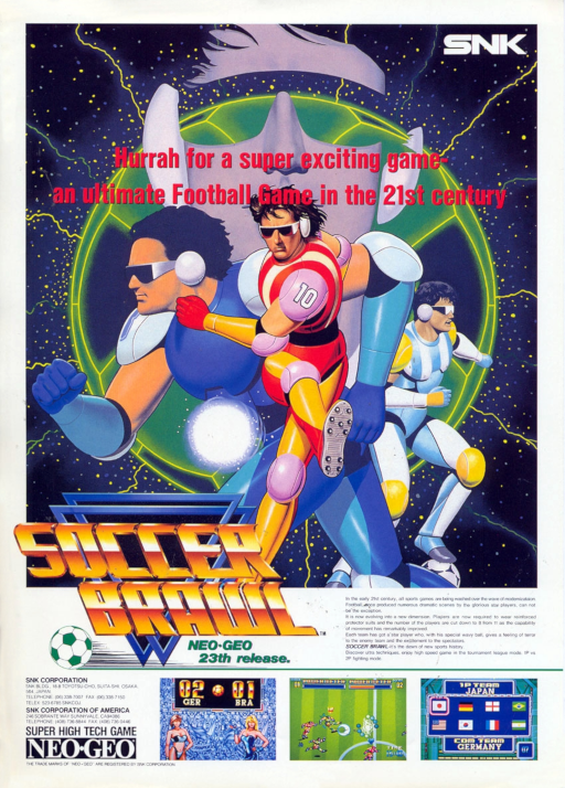 Soccer Brawl (NGM-031) Arcade Game Cover